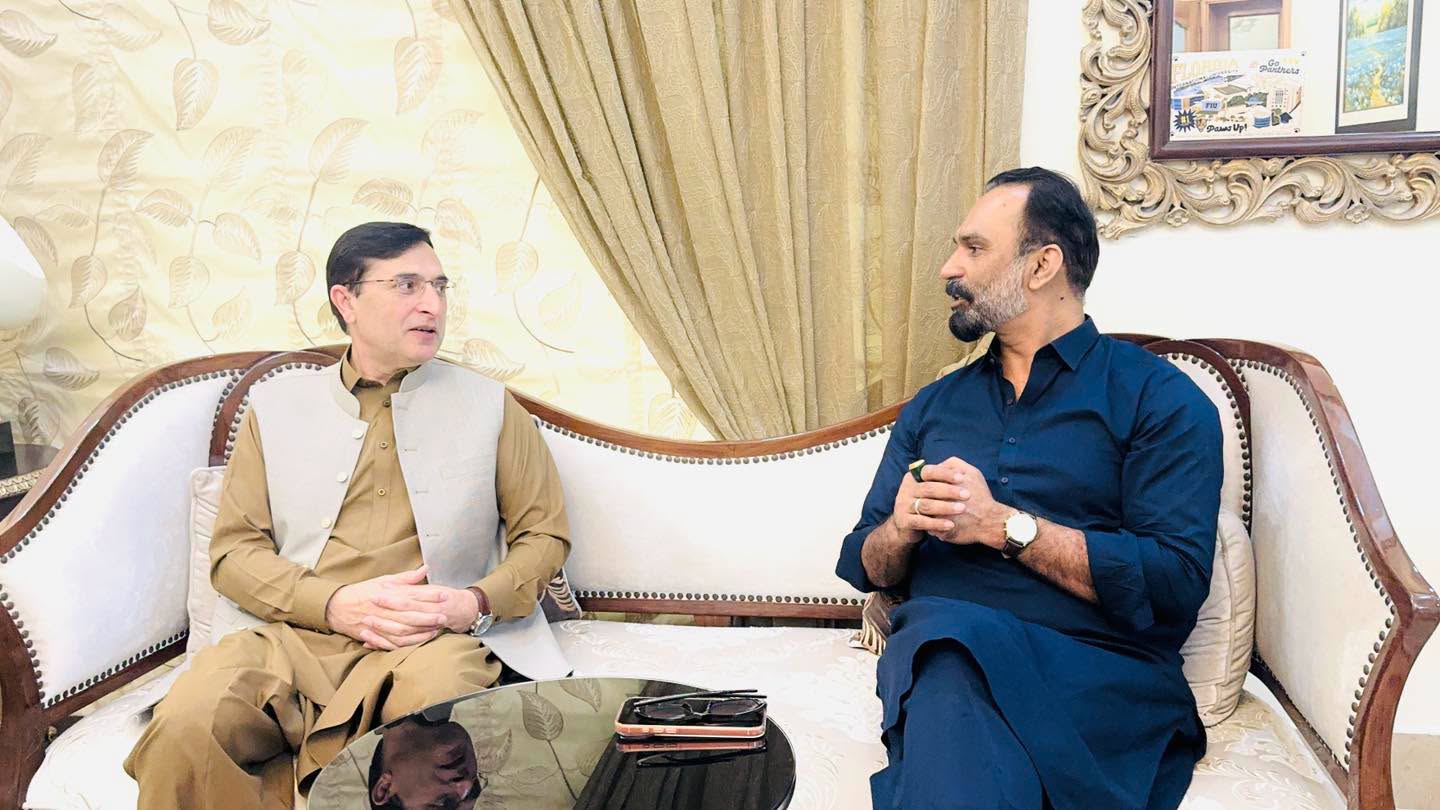 چیئرمین پاکستان تحریکِ انصاف بیرسٹر گوہر خان صاحب سے ملاقات۔
